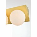 Cling 110 V Three Light Vanity Wall Lamp, Brass CL2960312